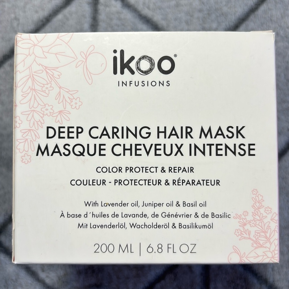 NEW Sealed Salon Professional ikoo Deep Caring Hair Mask Color Protect & Repair